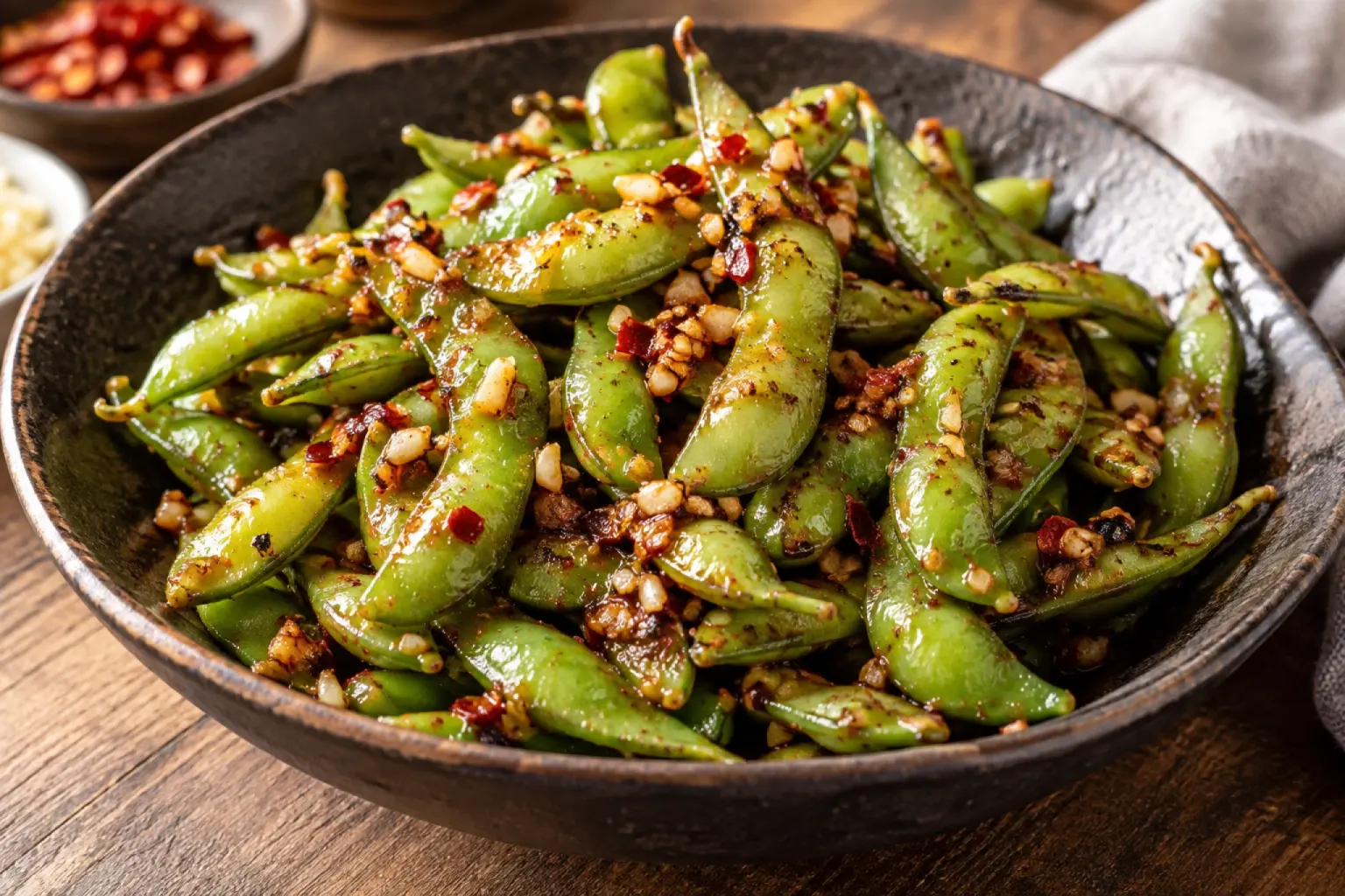 Garlic Chilli Edamame