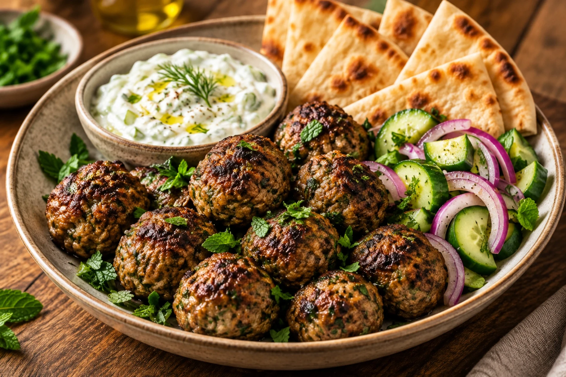 Greek Lamb Meatballs