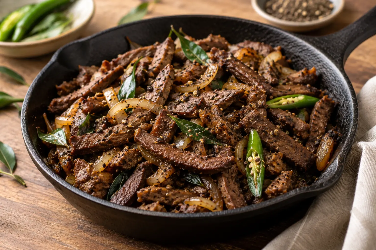 Pork Heart Pepper Fry