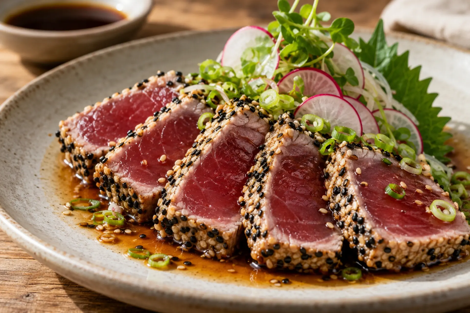 Sesame-Crusted Yellowfin Tuna Tataki