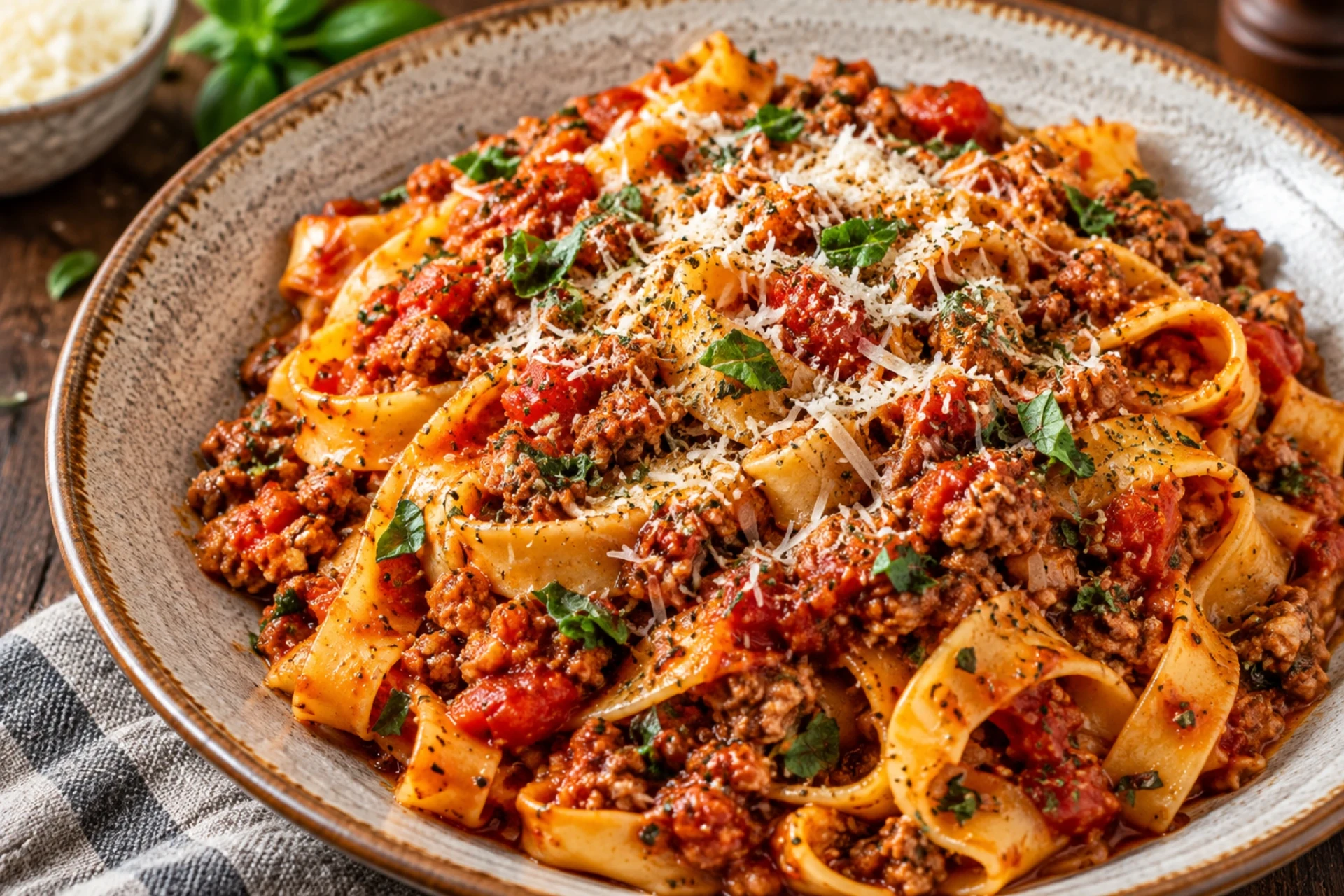 Tuscan Pork Mince Pasta